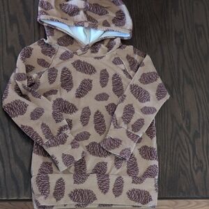 Pinecone Patterned Kids Hoodie